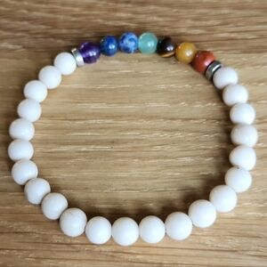 Chakra Crystal / Bead Stretch Hand Crafted Bracelet